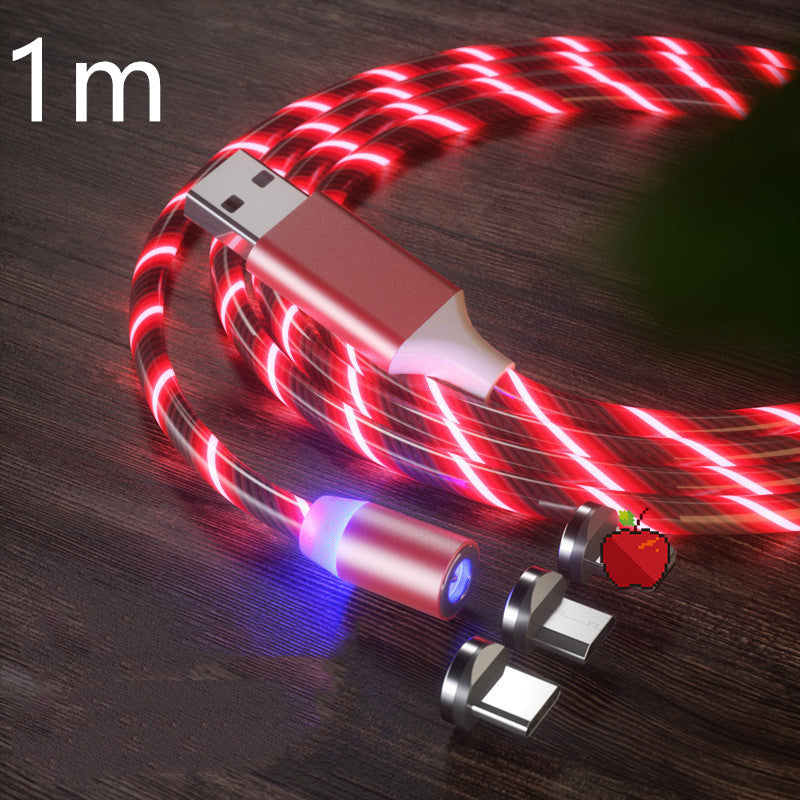Magnetic Charging Cable Streamer Fast Charging Cable Lighting Micro USB Cable LED Magnet Charger Type-C Cable Magnetic Charging Cable Streamer Fast Charging Cable Lighting Micro USB Cable LED Magnet Charger Type-C Cable